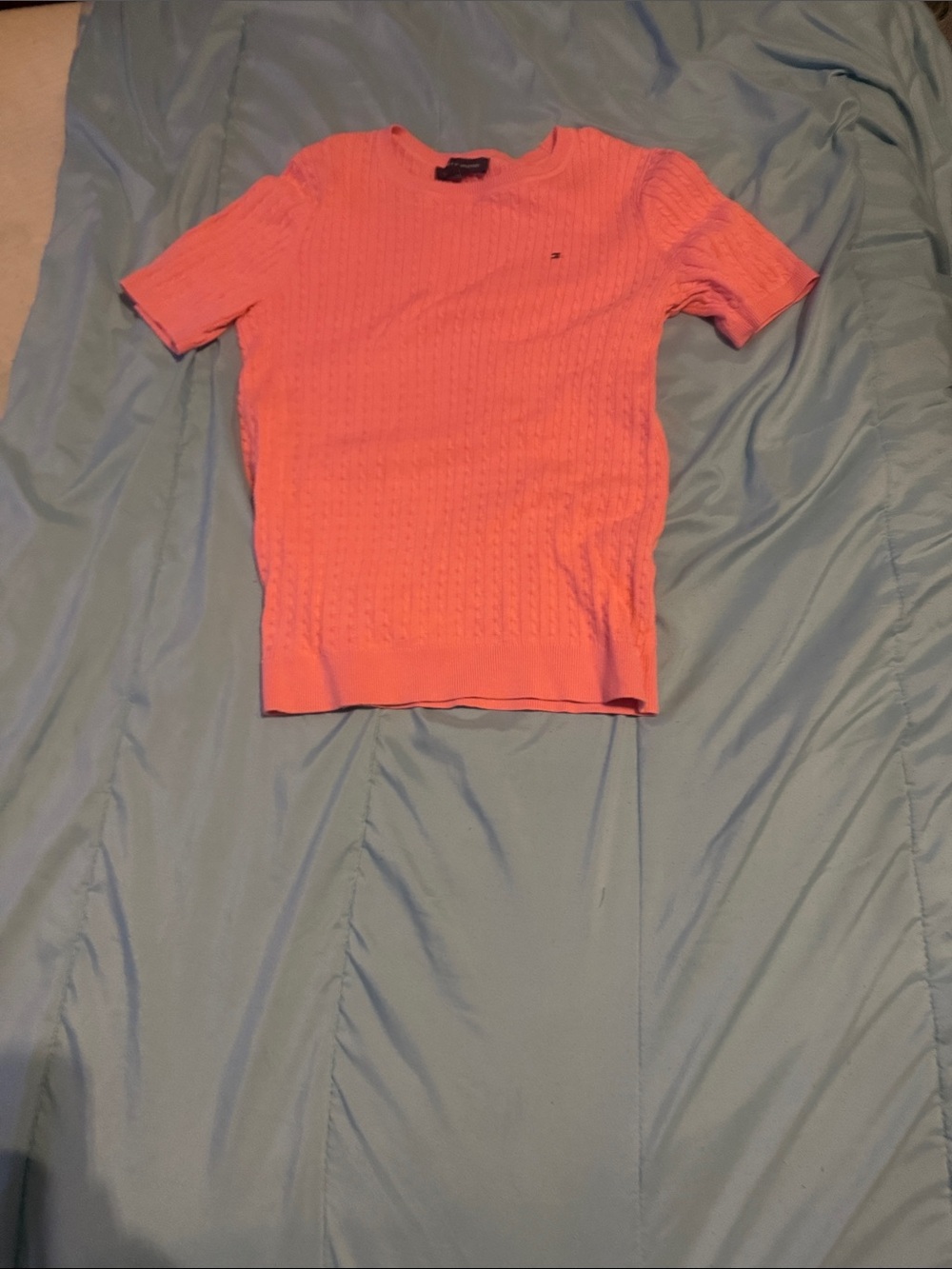 Pink sweater shirt
